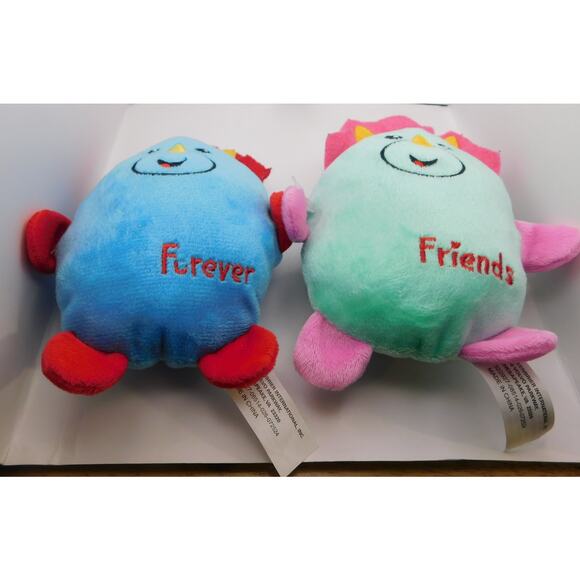 Valentine's Day Plush Chicken Toy Gift Set of 2 Best Friends - Picture 2 of 5